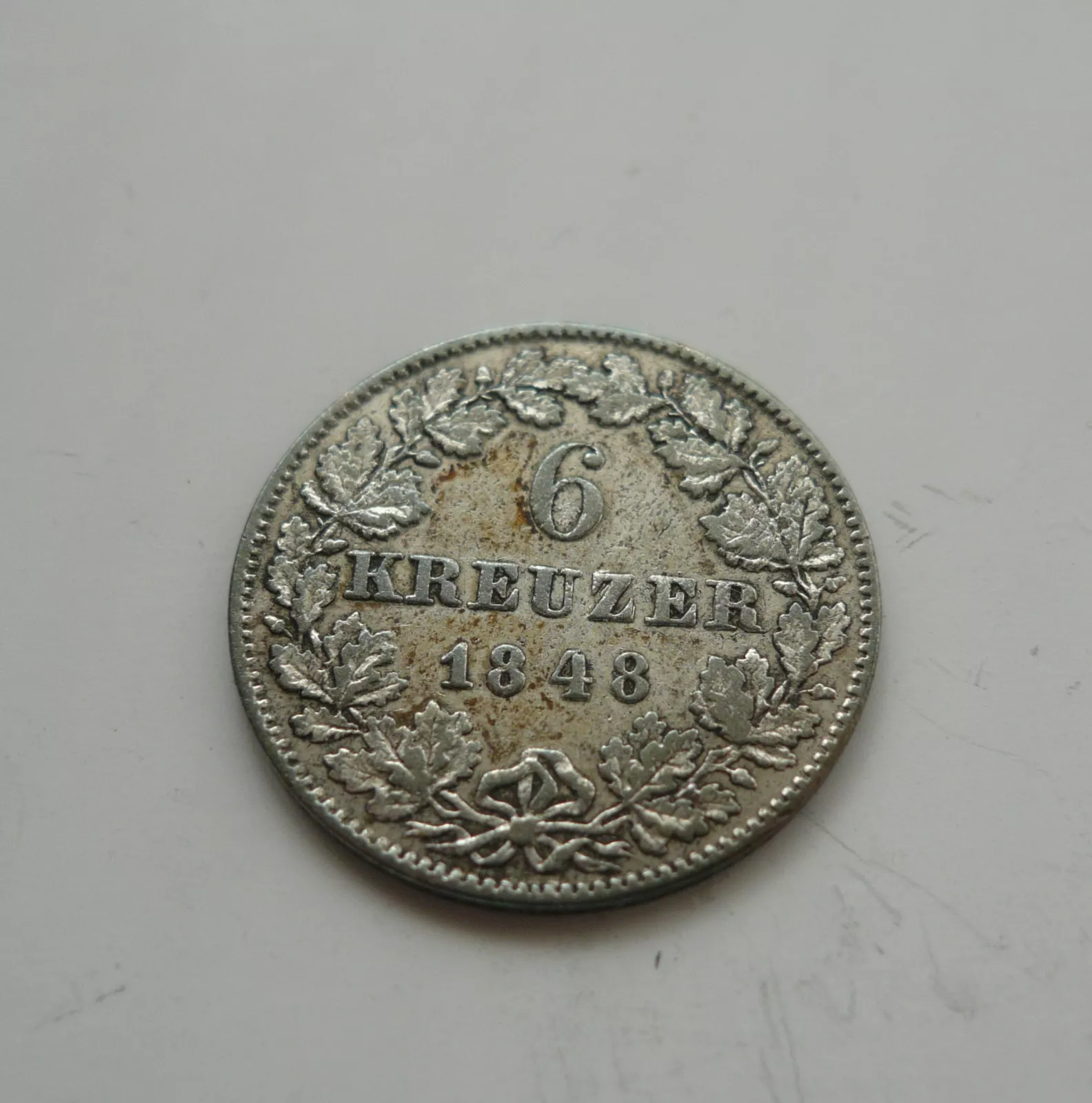 6 Krejcar, 1848, Baden