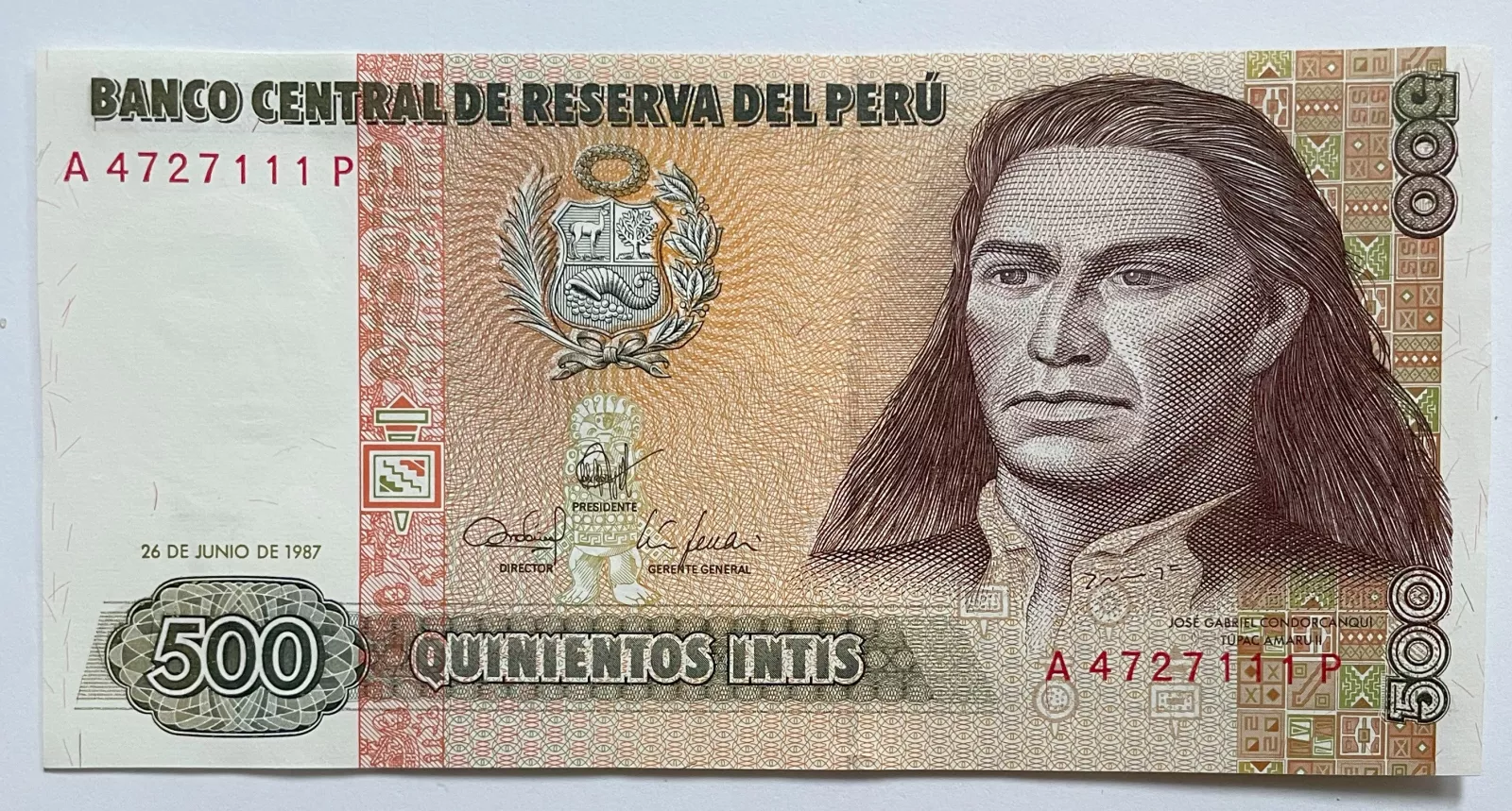 Peru 500 Intis 1987