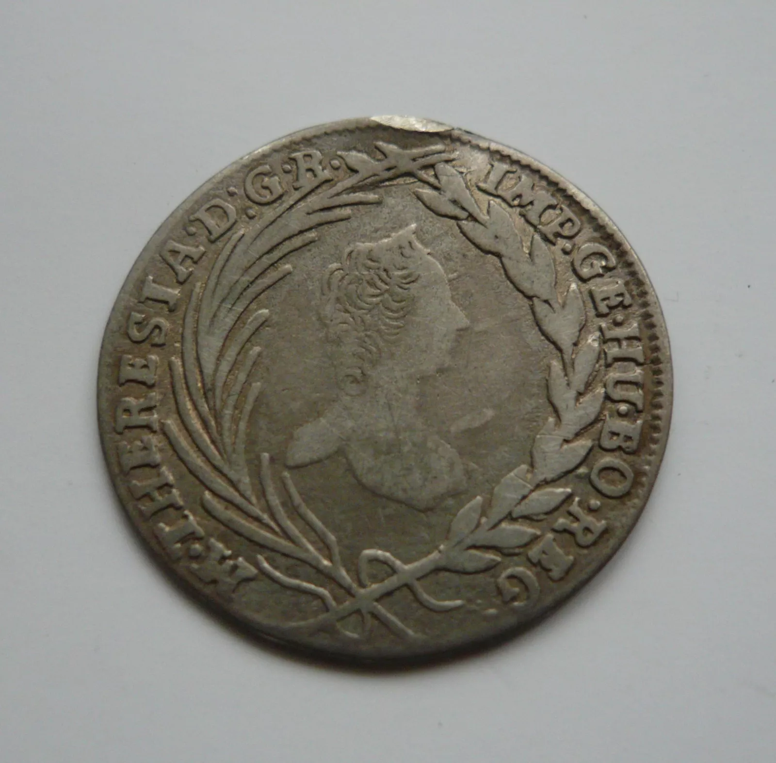 10 Krejcar, Marie Terezie, 1764, měl ouško, Uhry KB