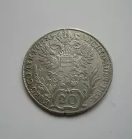 20 Krajcar, Marie Terezie, 1777, Rakousko