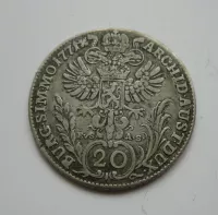 20 Krejcar, 1771, Marie Terezie, Čechy Praha