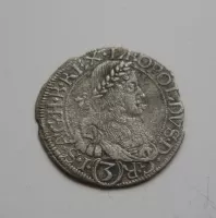 3 Krejcar, 1666, Leopold I., Rakousko Vídeň