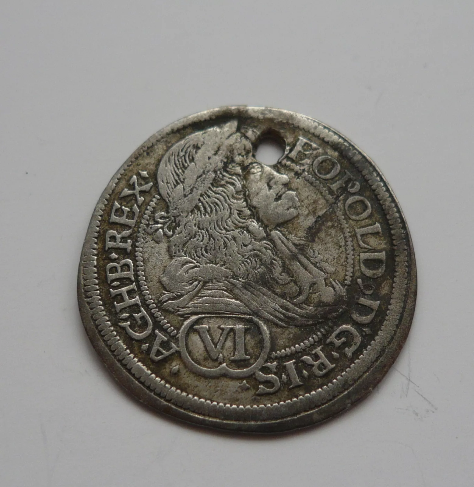 6 Krejcar, 1688, Leopold I., DIRKA, Rakousko Vídeň