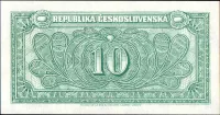 10Kčs/1945-bl/, stav UNC, série RF nebo RB