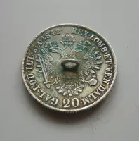 20 Krejcar, 1842 A, Ferdinand V., KNOFLIK, Rakousko