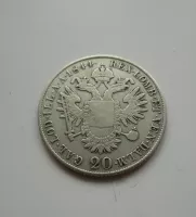 20 Krejcar, 1844 C, Ferdinand V., Čechy