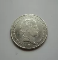 20 Krejcar, 1845 B, Ferdinand V., Pěkný, Uhry