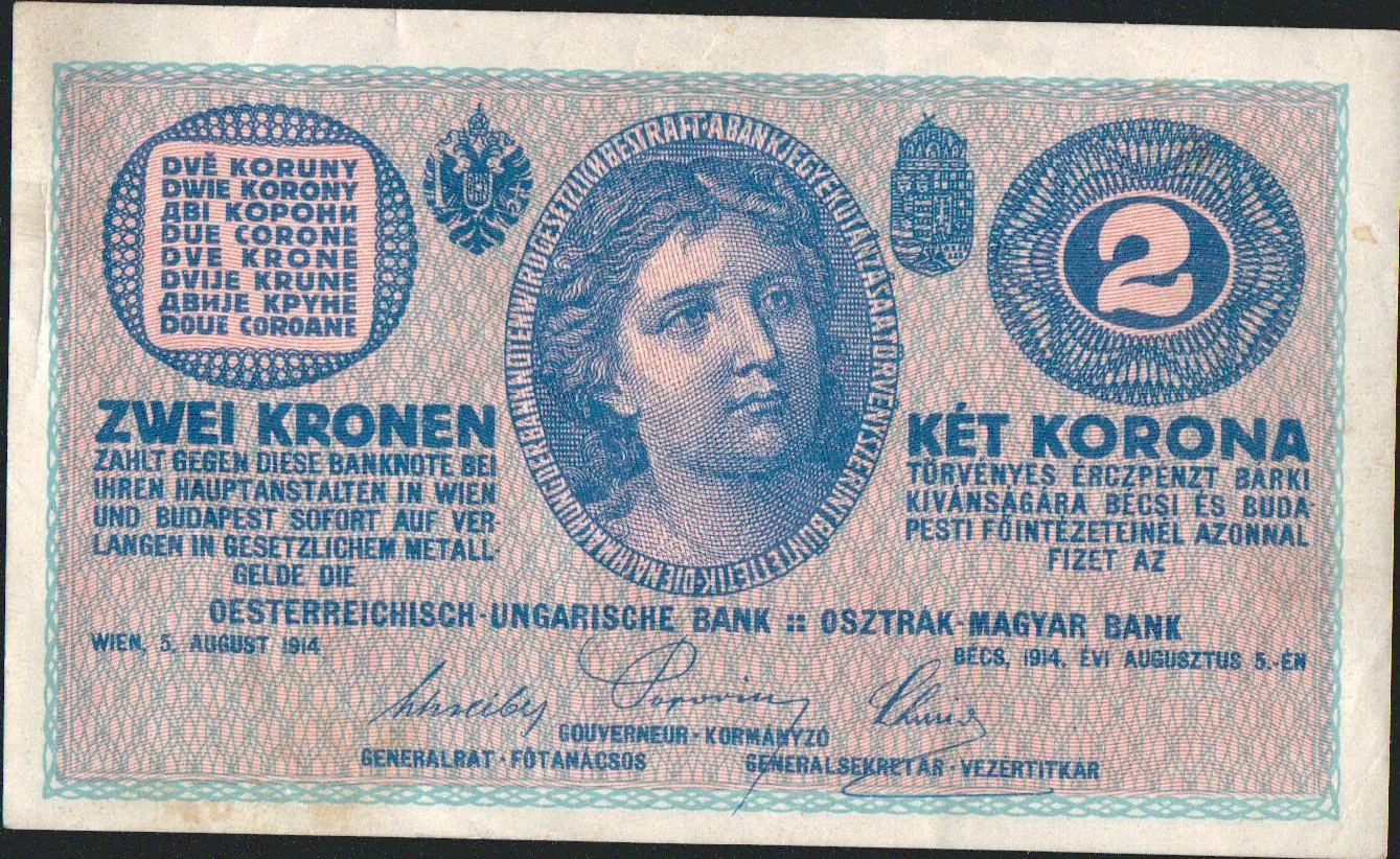 2K/1914/, stav 0, vzácná série B 1051