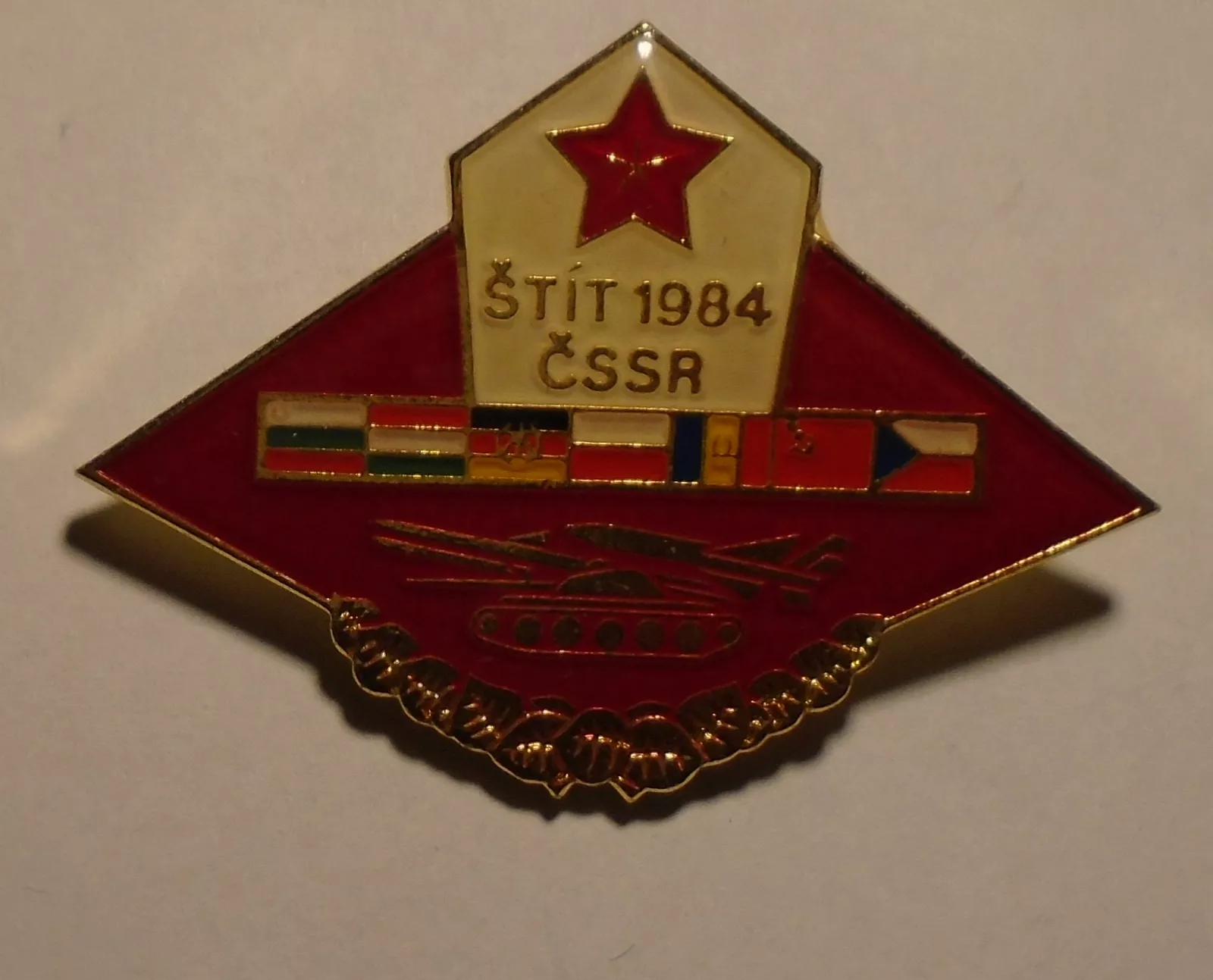 ČSSR štít 1984 vojenské cvičení