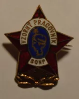 ČSSR Vzorný pracovník SONP