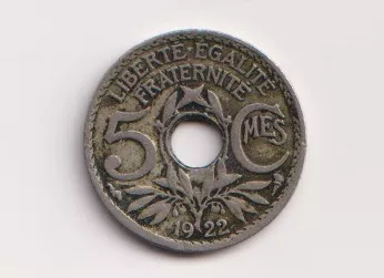 Francie 5 cent 1922