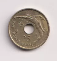Španělsko 25 peseta 1991