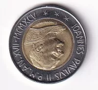 Vatikán 500 lir Jan Pavel II