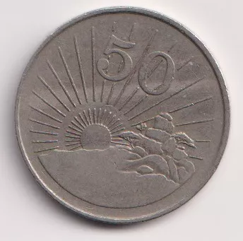 Zimbabwe 50 cent 1989
