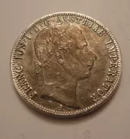 1/4 FL, 1861 A, dobové falzum, Rakousko
