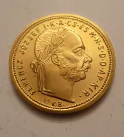 1 FL, banskoštiavnický, 1878 pozlacený, Rakousko