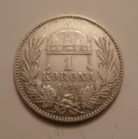 1 Koruna, 1896, KB Uhry