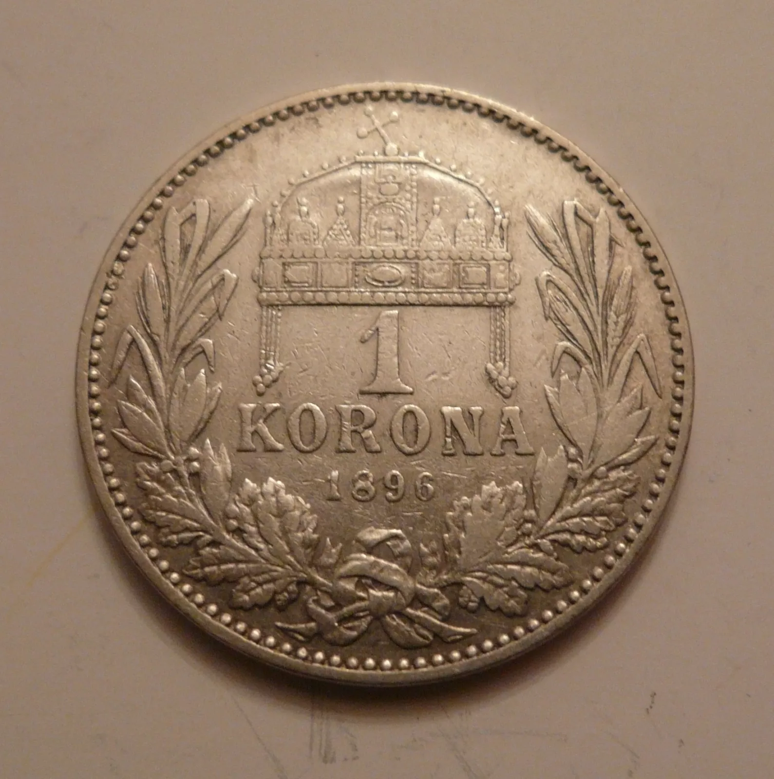 1 Koruna, 1896, KB Uhry