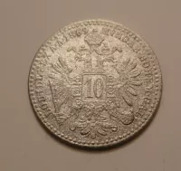 10 Krejcar, 1869, Rakousko