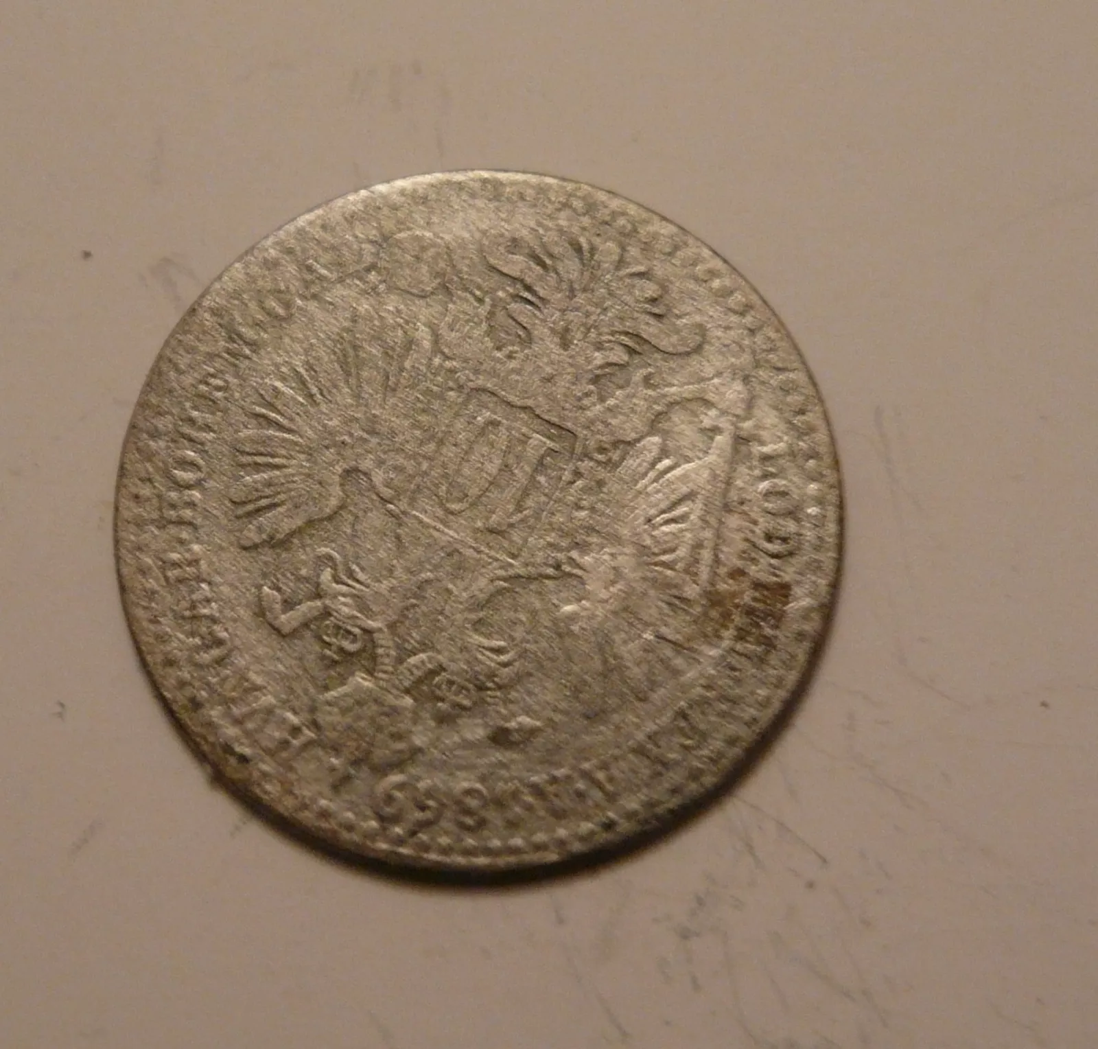 10 Krejcar,1869, Rakousko