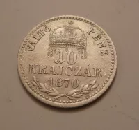 10 Krejcar, 1870, KB PĚKNÝ, Uhry