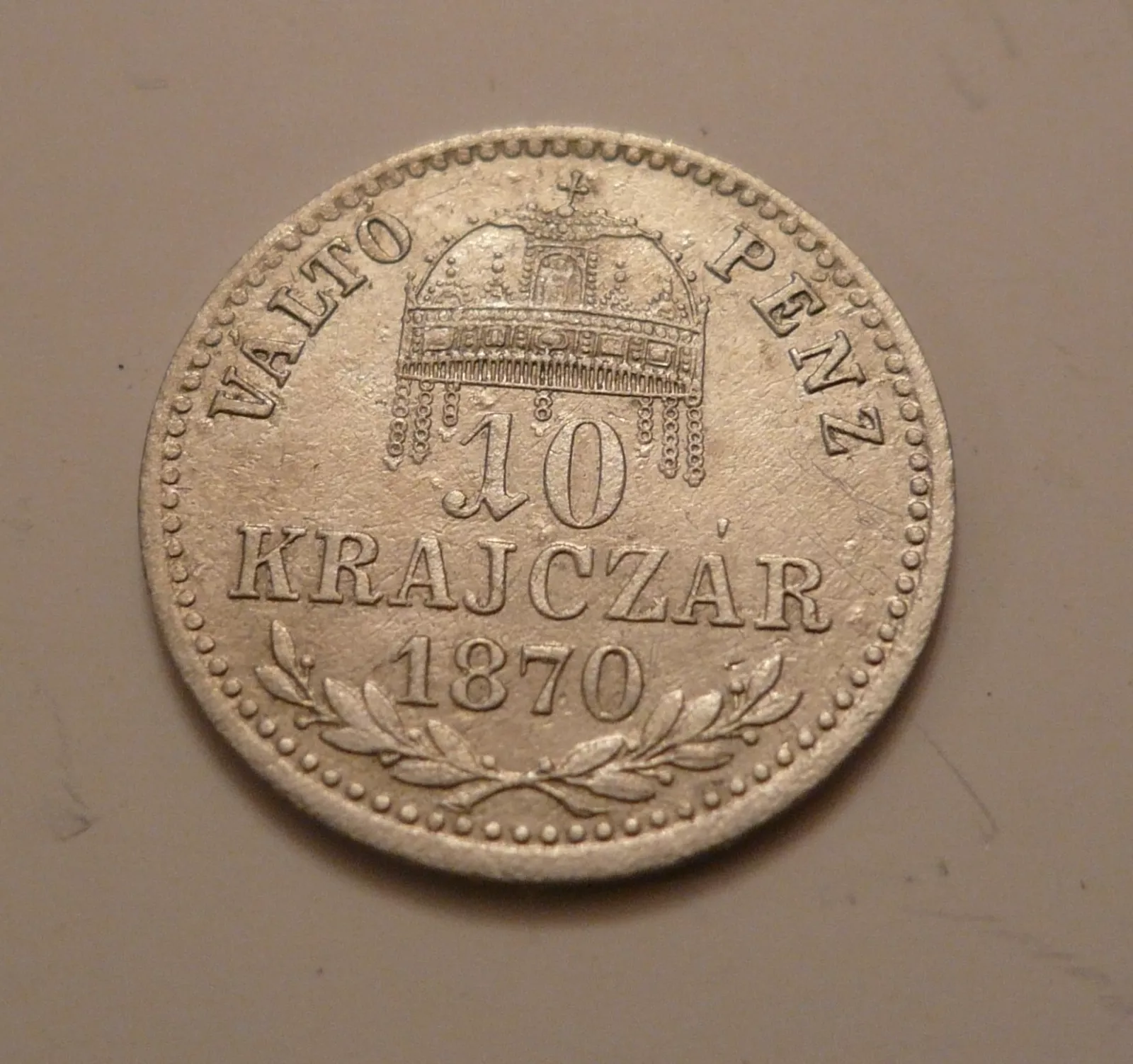 10 Krejcar, 1870, KB PĚKNÝ, Uhry