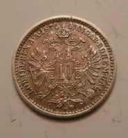 10 Krejcar, 1872, Rakousko