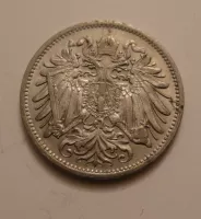 20 Haléř, 1911, PĚKNÝ, Rakousko
