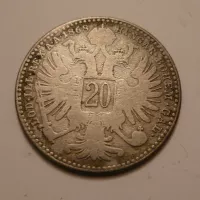 20 Krejcar, 1868, Rakousko