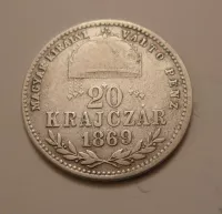 20 Krejcar, 1869, GYF, Uhry