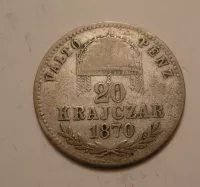 20 Krejcar, 1870, GYF, Uhry