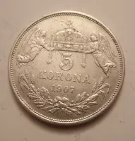 5 Korun, 1907, KB, Uhry
