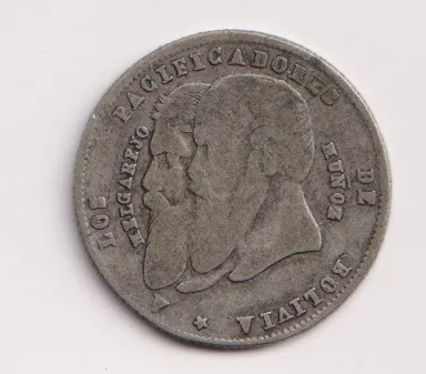Bolivie-medailka k výročí vlády 1865