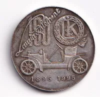 ČSR-Škoda auto 1995-bílý kov