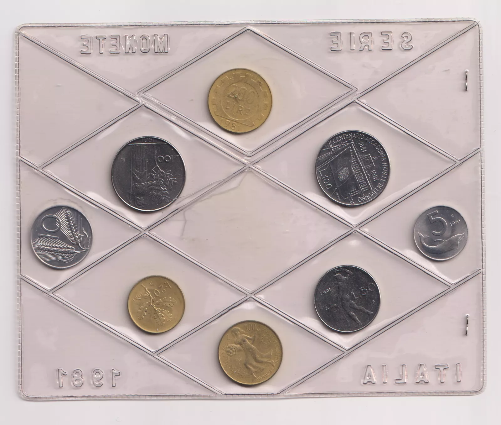 Itálie sada mincí 1981