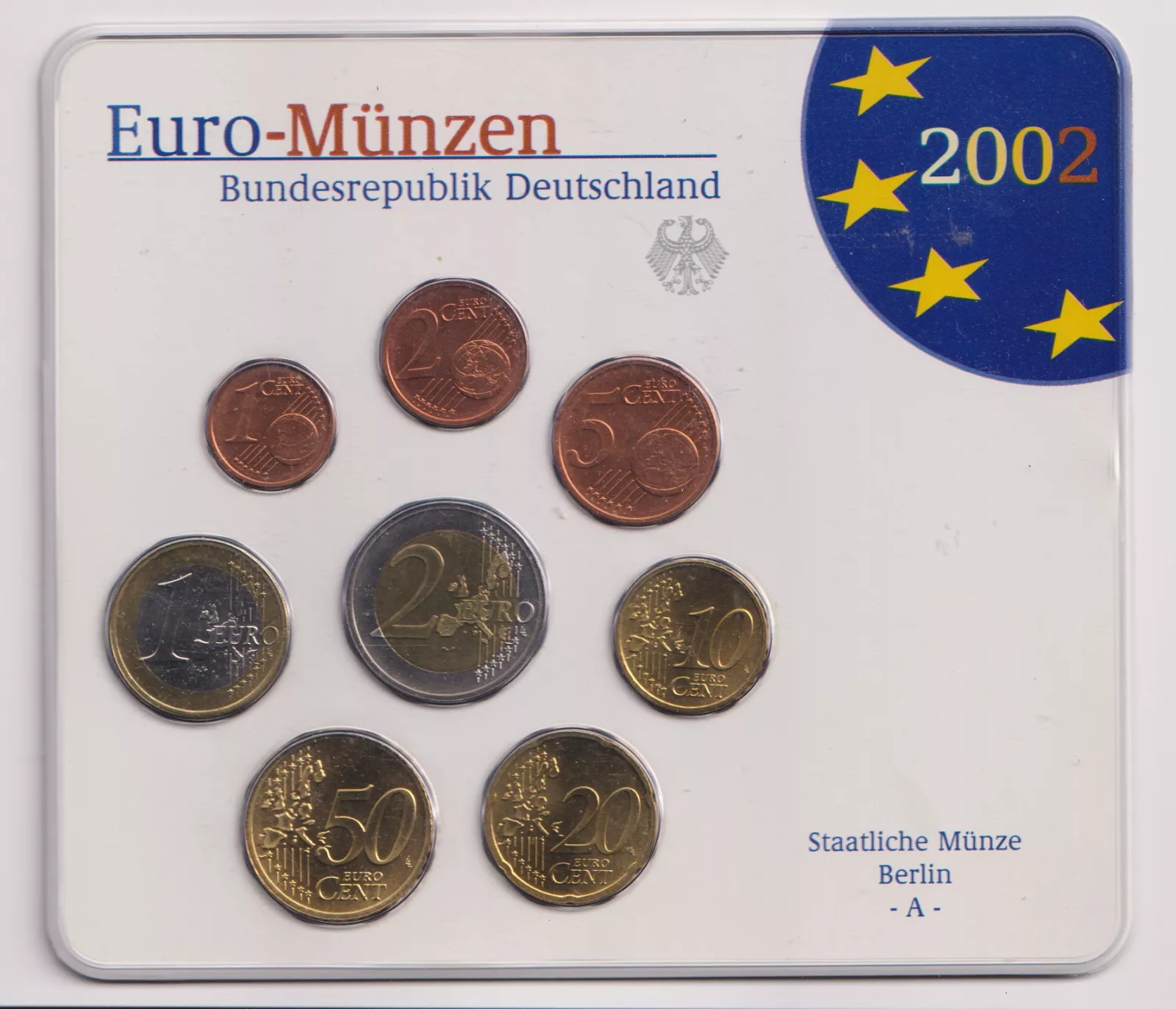 Německo sada euro 2002-A