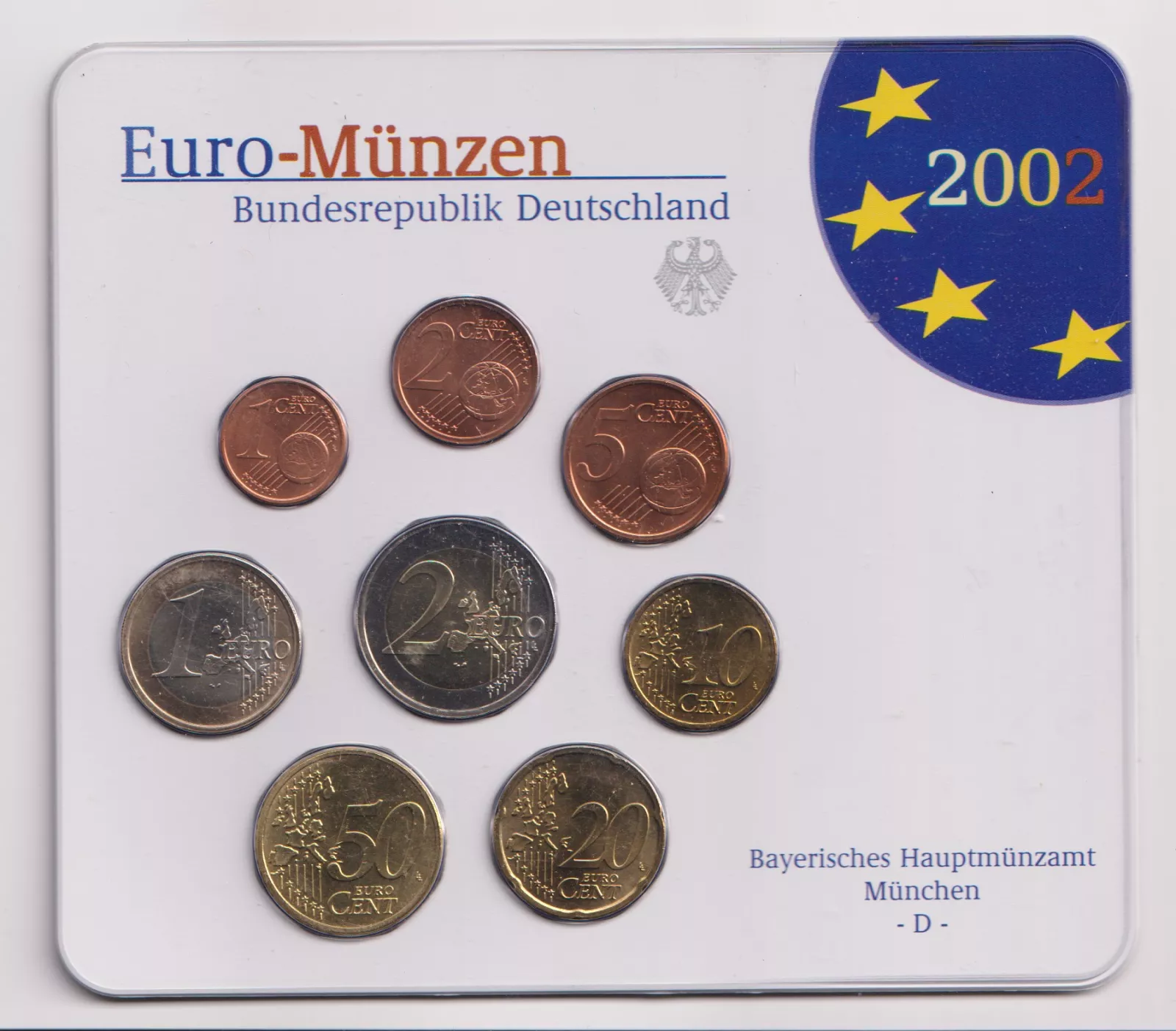 Německo sada euro 2002-D