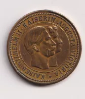 Prusko-Vilém II  a císařovna Augusta 1890-měl ouško