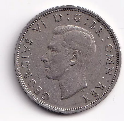 V.Británie 1/2 crown 1947
