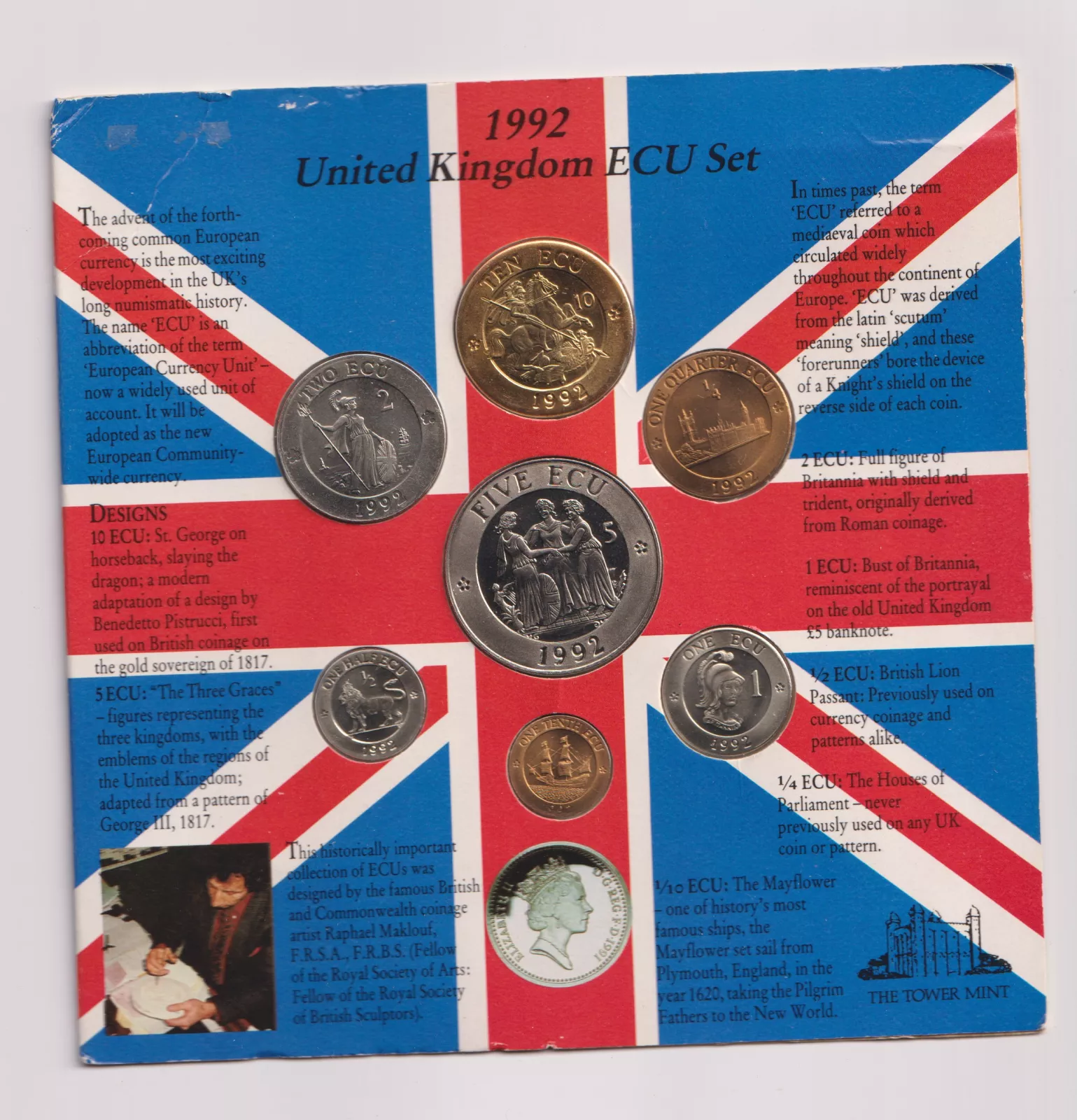 V.Británie sada mincí 1992