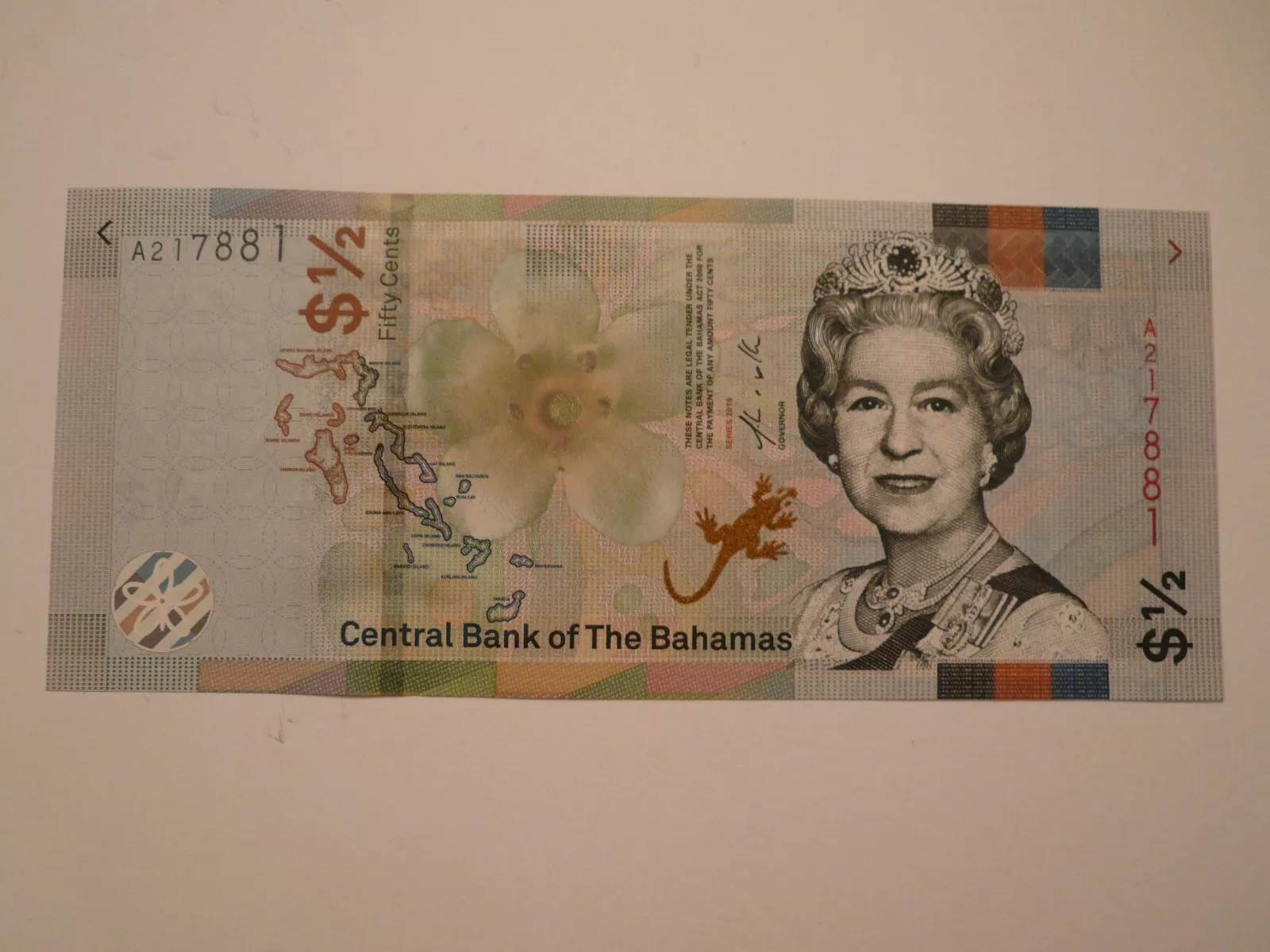 1/2 Dollar, 2019, Bahamy