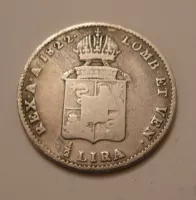 1/2 Lira, 1822 M František II., Rakousko