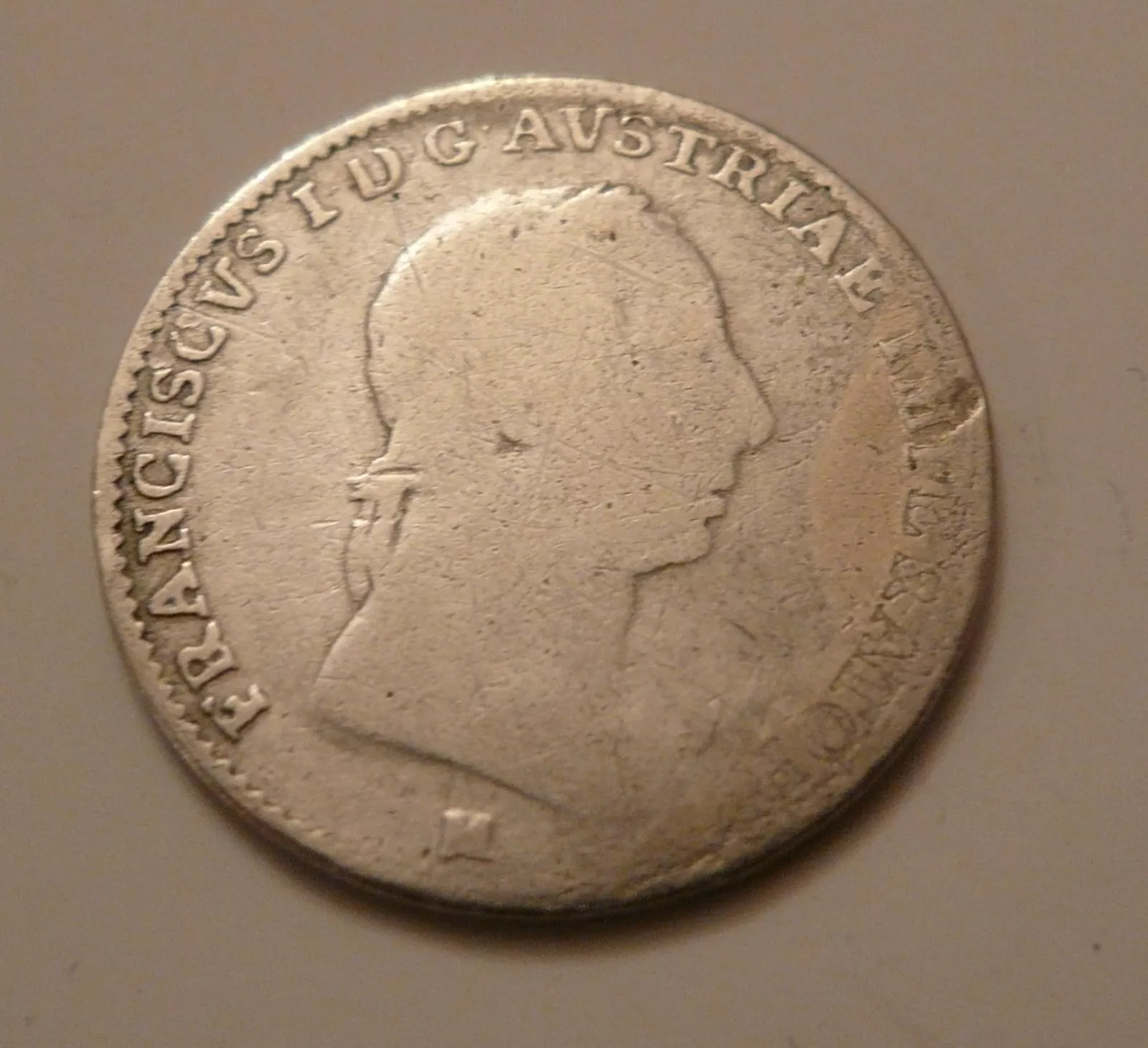 1/2 Lira, 1822 M František II., Rakousko