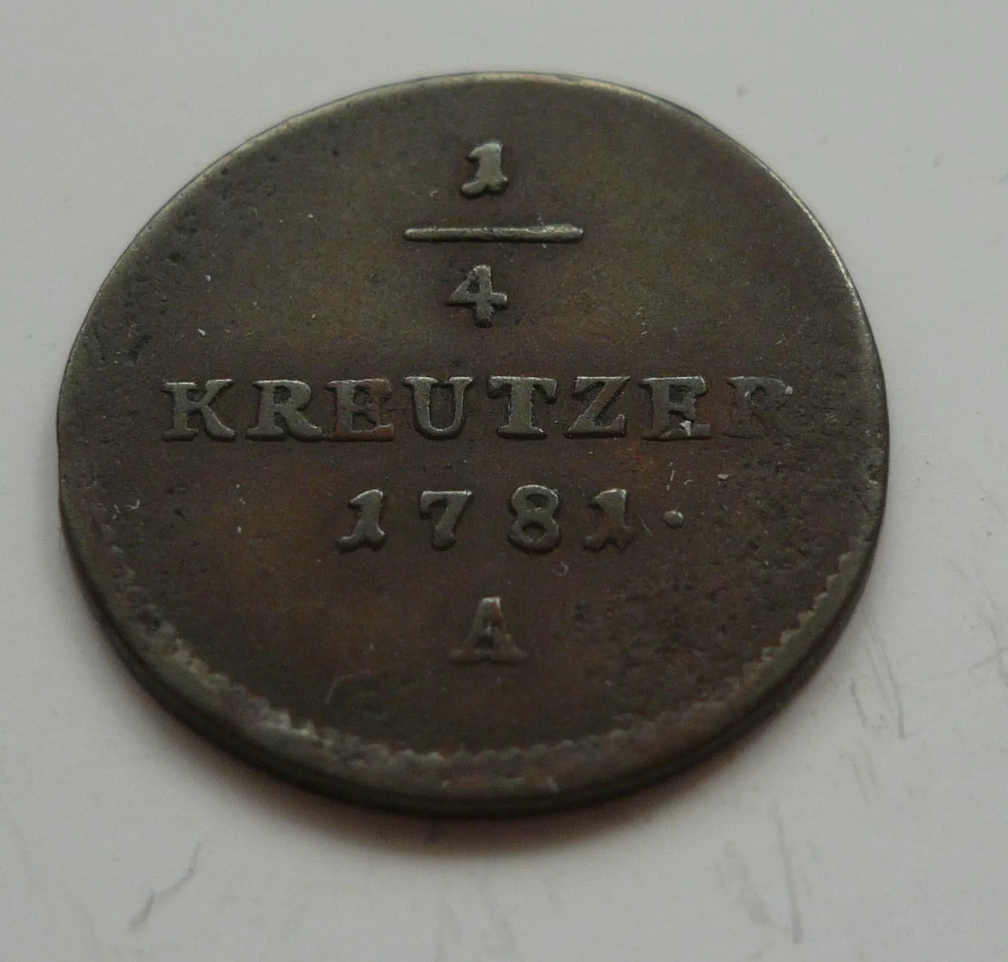 1/4 Krejcar, 1781 A, Josef II., Rakousko