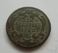 1 Krejcar, 1762, K, M.Terezie, Uhry