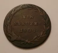 1 Krejcar, A.Hofer, 1809, František II., Rakousko Tyroly