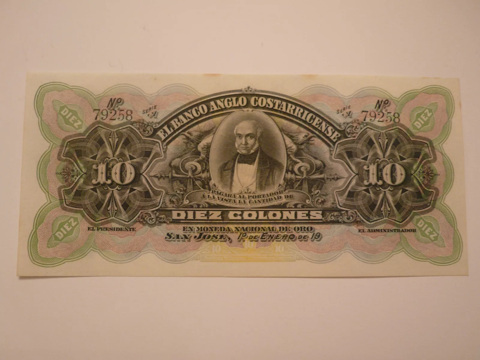 10 Colones, San José, Kostarika