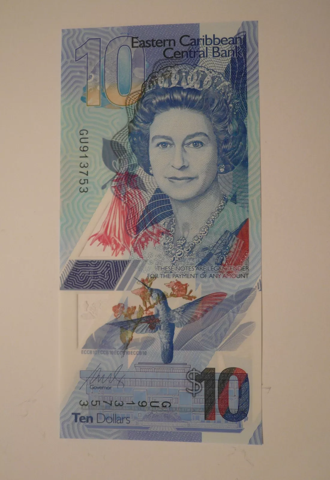 10 Dollar, Alžběta II., V.Karibik