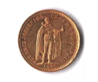 10 Korun(1897-Au 900-3,4g-ražba KB)