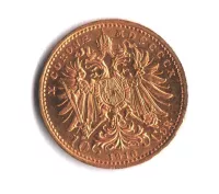 10 Korun(1910-Au 900-3,4g-ražba bz)